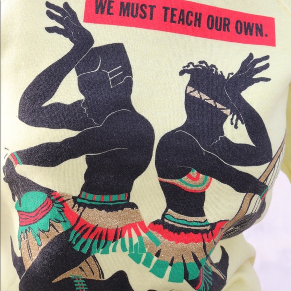 “We Must Teach Our Own” Vintage Sweatshirt - Picture 3 of 4
